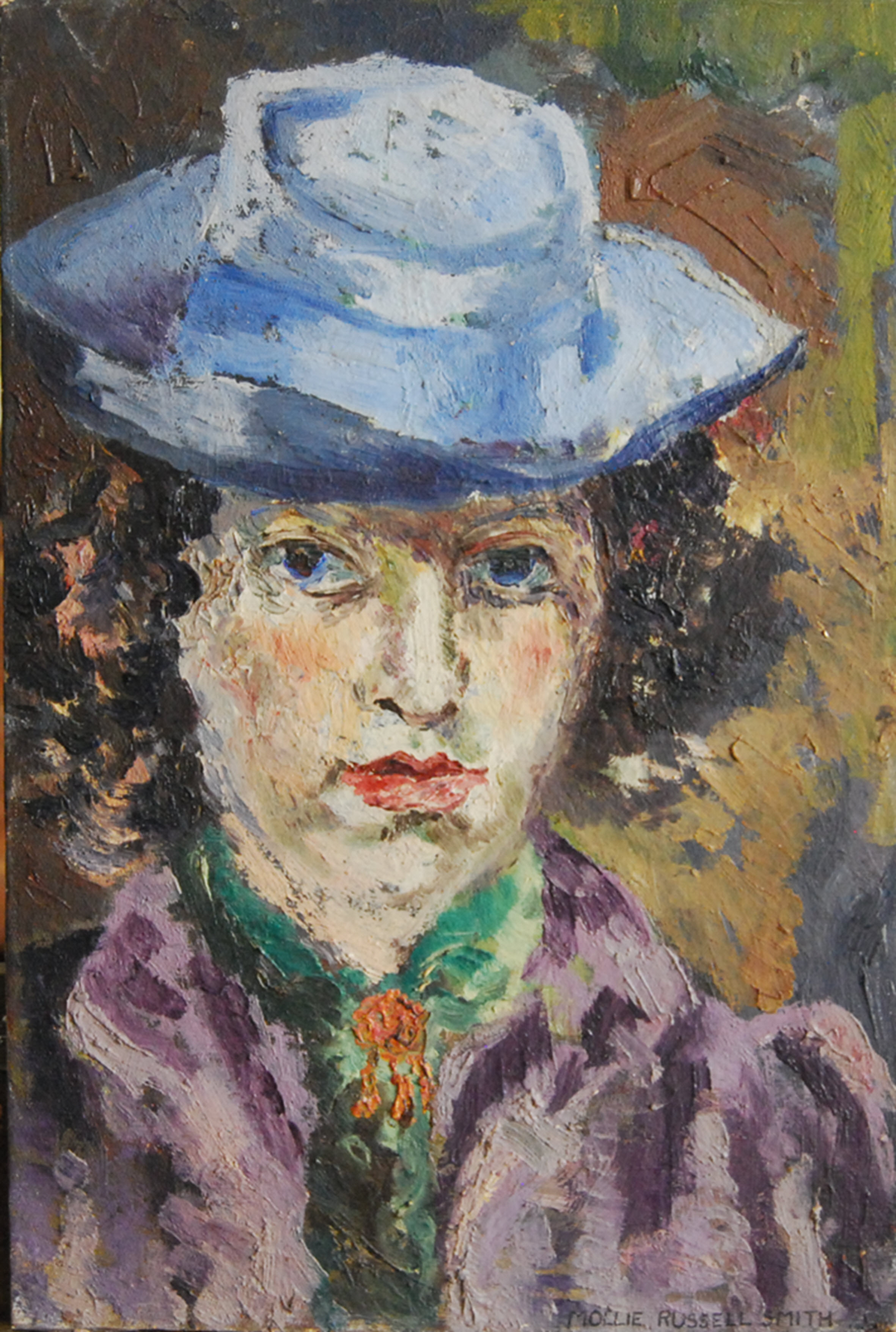 Self Portrait with Blue Hat