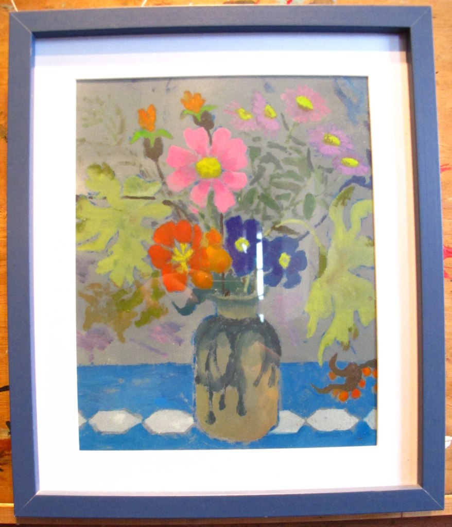 nasturtian in bottle